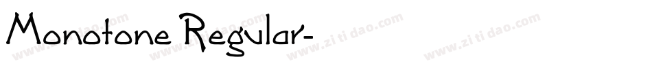 Monotone Regular字体转换